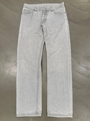1990s Helmut Lang vintage grey faded denim
