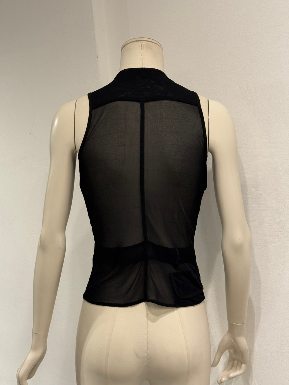 S/S2002 Yves Saint Laurent by Tom Ford mesh zip top