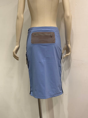 2000s Prada nylon patch pocket midi skirt