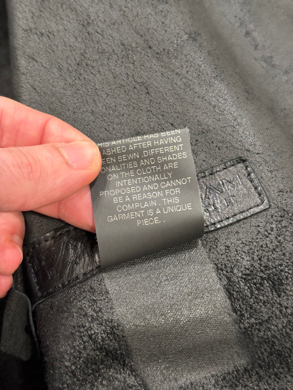 Isaac Sellam artisanal leather jacket with metal spine