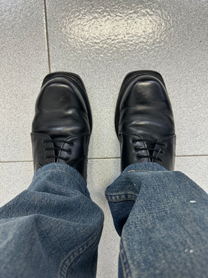 1996 Dirk Bikkembergs square toe vintage derby leather boots