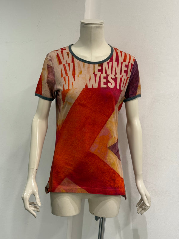 1990s Vivienne Westwood abstract union flag t-shirt