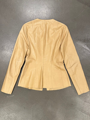 2000s Gucci by Tom Ford fitted leather jacket