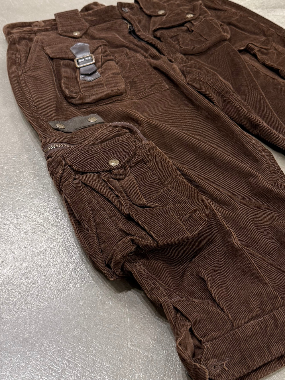 A/W2002 Dolce & Gabbana runway corduroy cargo shorts