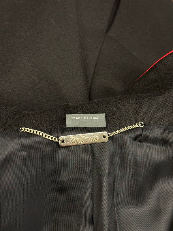 A/W2011 Alexander McQueen runway double breasted officer wool military jacket