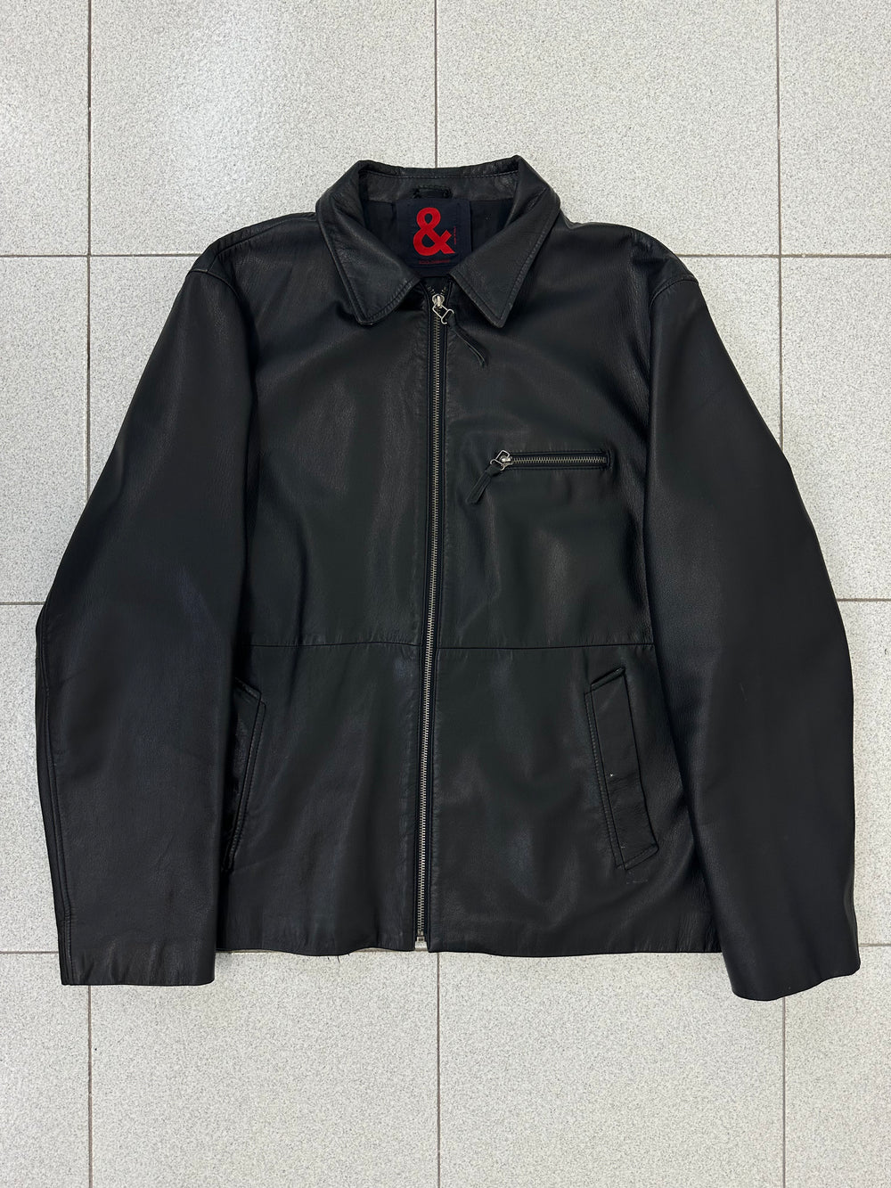 2000s Dolce & Gabbana black leather Jacket