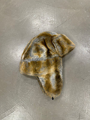 2000s Just Cavalli Chapka faux fur hat