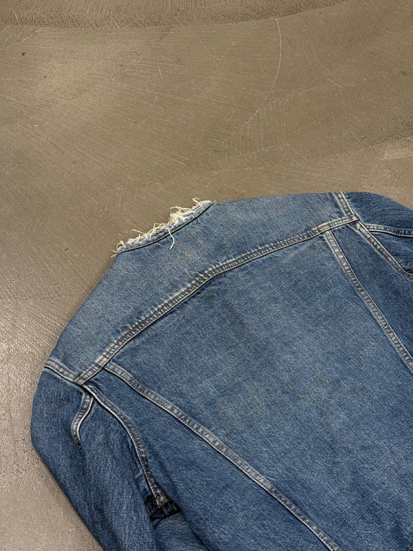 2020s Saint Laurent raw-cut denim jacket