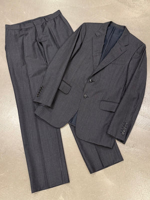 2000s Gucci single breasted pinstripe suit