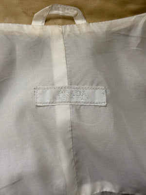 2000s Prada belted nylon zip-up jacket