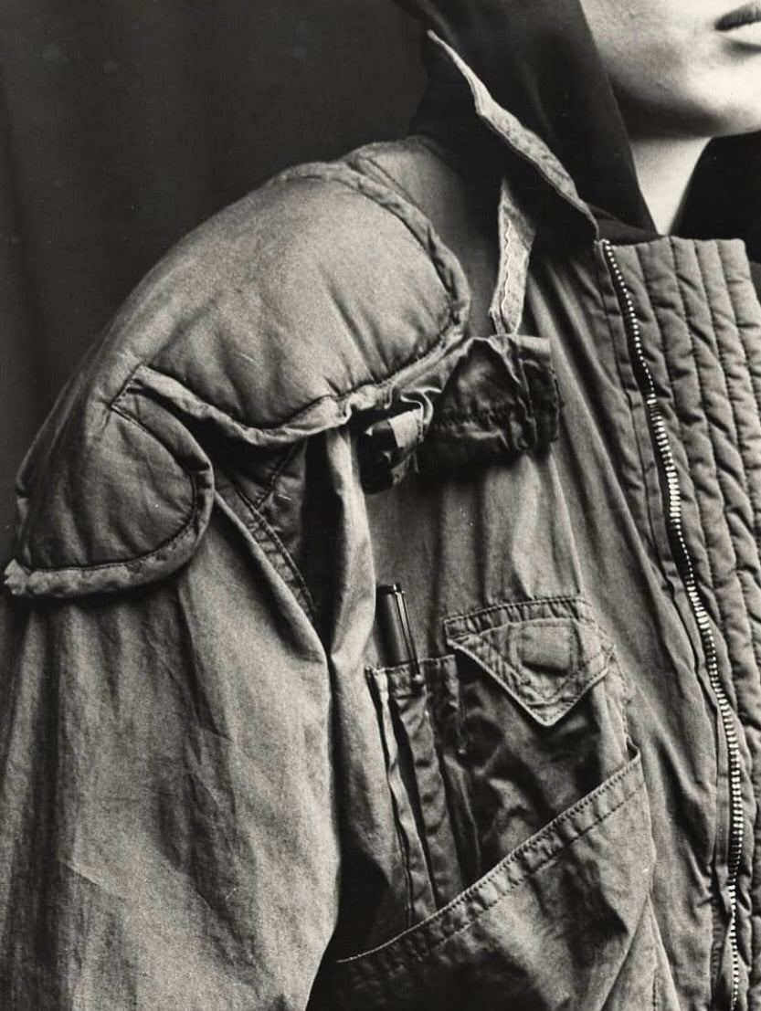 A/W1986 Katharine Hamnett denim cargo bomber jacket