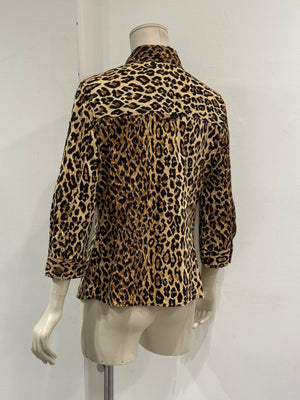 2000s Dolce & Gabbana leopard print shirt