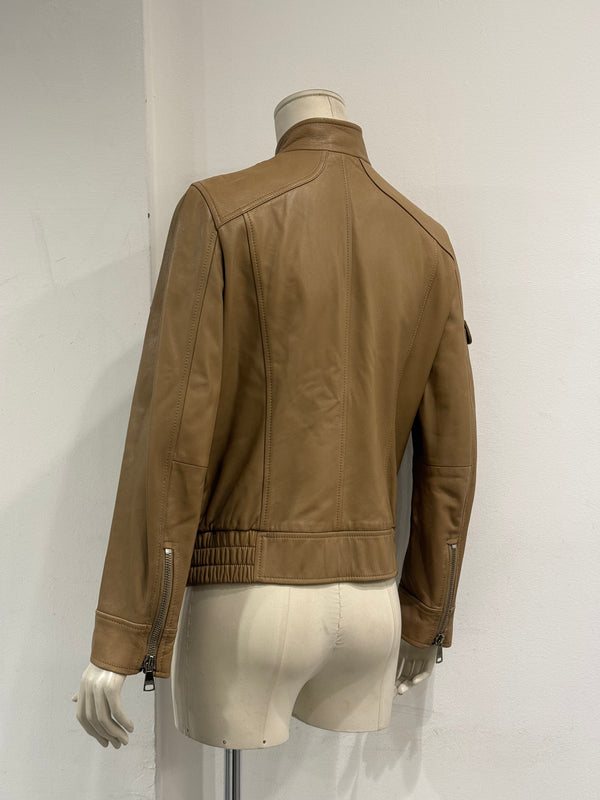 2000s Dolce & Gabbana multi pocket leather jacket
