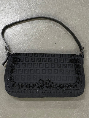 F/W 1999 Fendi Zucchino baguette in lizard and mother-of-pearl bag