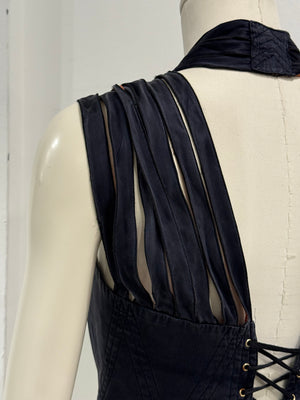 S/S1989 Jean Paul Gaultier iconic cone bra corset with shoulder straps