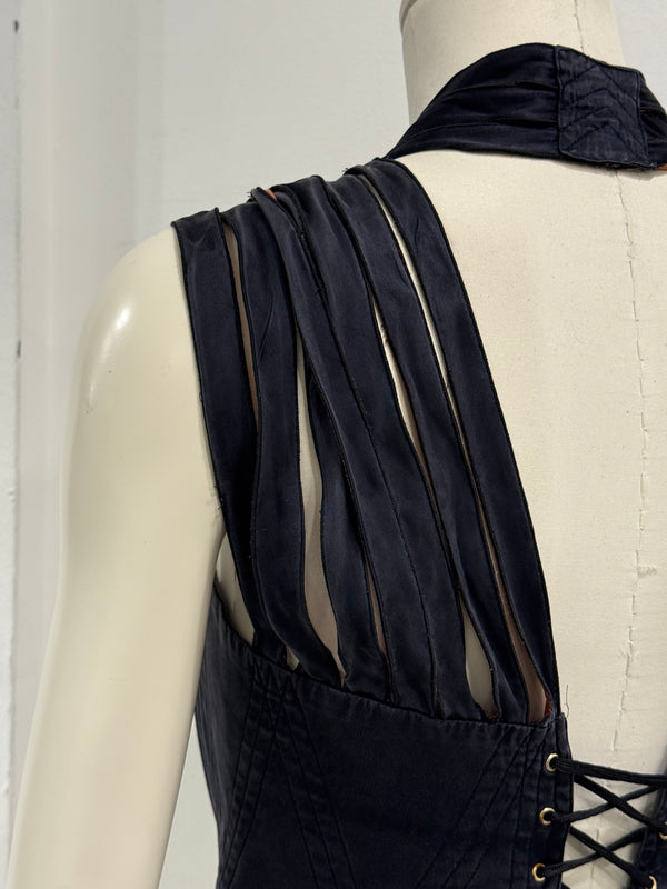 S/S1989 Jean Paul Gaultier iconic cone bra corset with shoulder straps