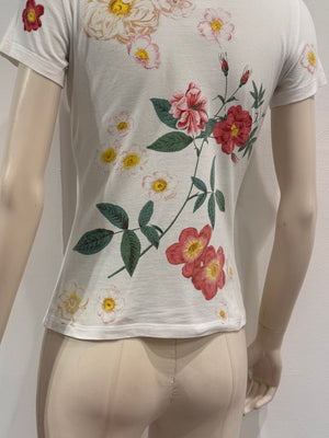 A/W2003 Christian Dior J'adore Dior floral print t-shirt