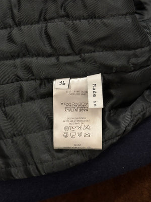 F/W2007 Balenciaga by Ghesquiere double breasted coat with wool shearling collar