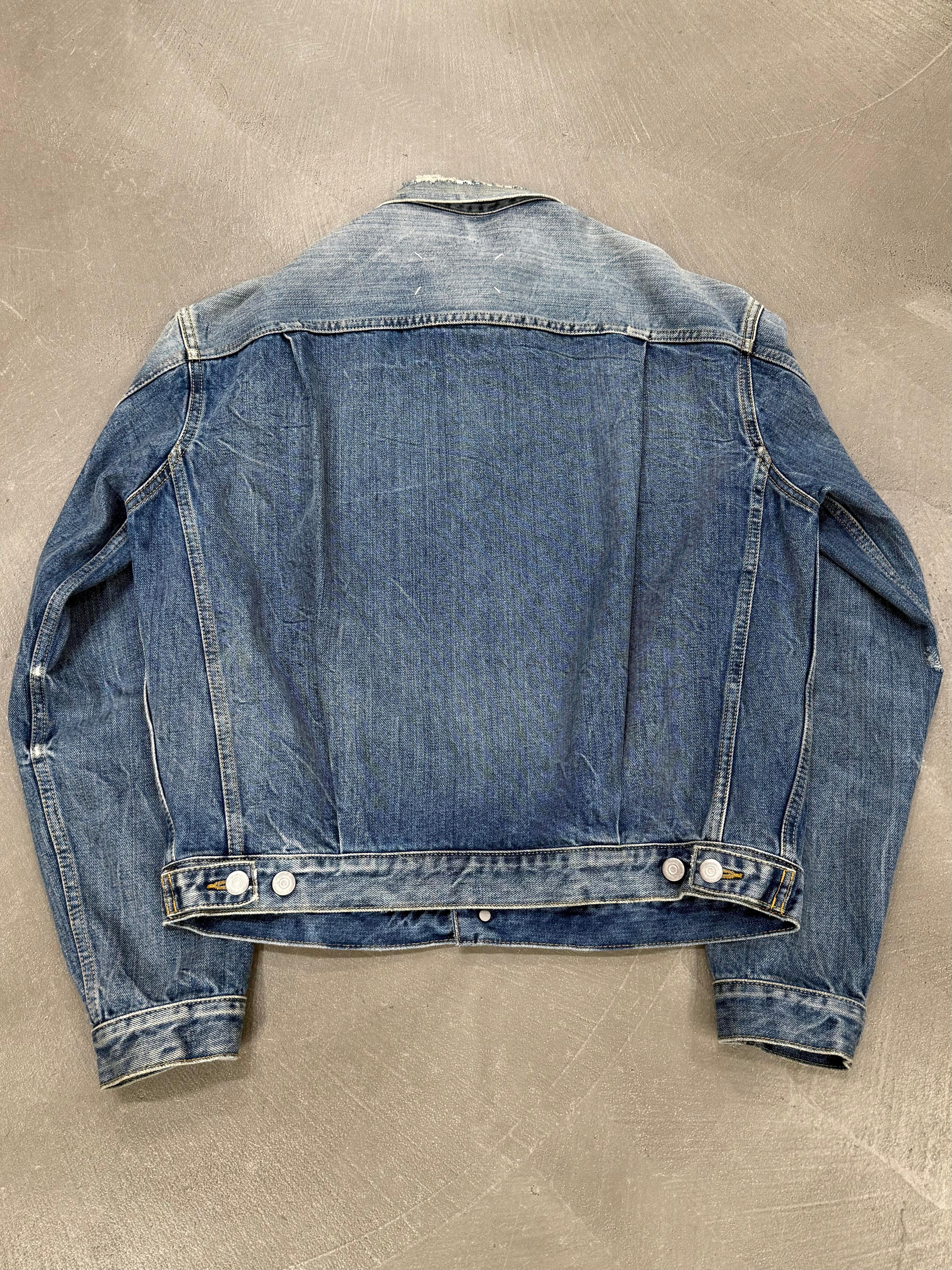 S/S2021 Maison Margiela faded distressed denim jacket