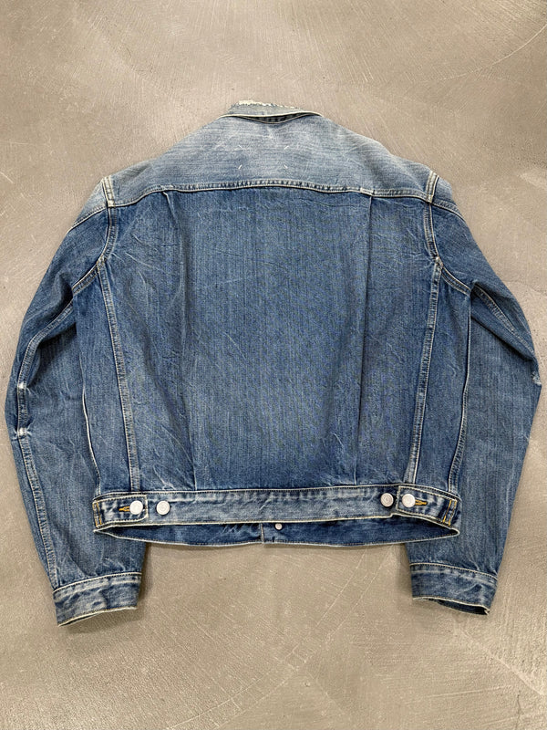 S/S2021 Maison Margiela faded distressed denim jacket