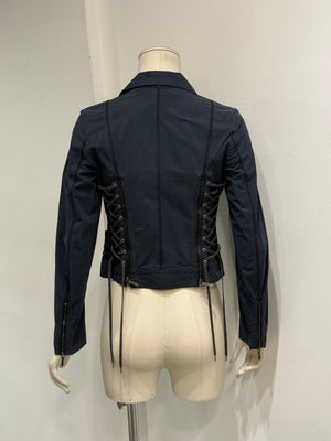 S/S2003 Christian Dior by John Galliano cropped cotton biker jacket
