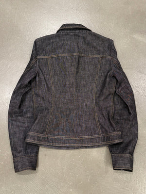 2002 Dolce & Gabbana butterfly denim jacket
