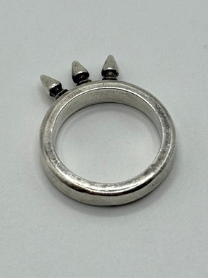 Chrome Hearts baby bell three spikes ring