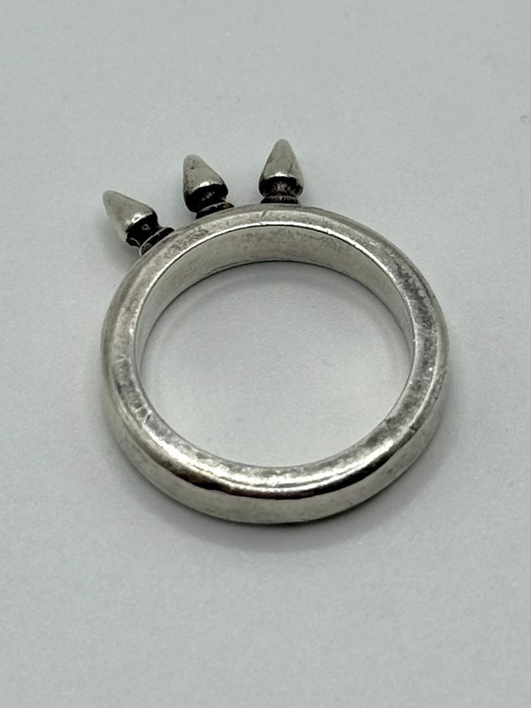 Chrome Hearts baby bell three spikes ring