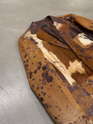 A/W2004 Roberto Cavalli pony hair leather coat