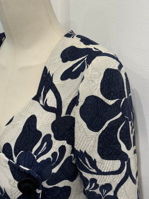 1980s Christian Dior boutique floral embroidery jacket