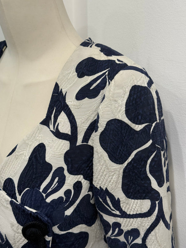 1980s Christian Dior boutique floral embroidery jacket