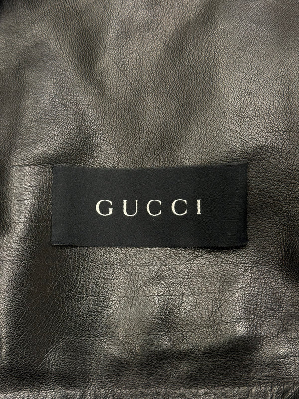 2004 Gucci by Tom Ford biker leather jacket