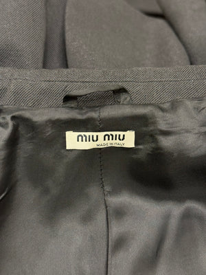 2000s Miu Miu grey tailored suit set