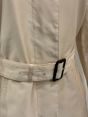 2004 Prada silk belted trench coat