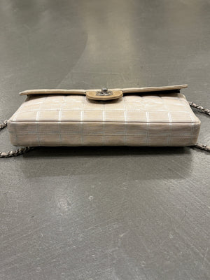 2001 Chanel Chocolate Bar travel line shoulder bag