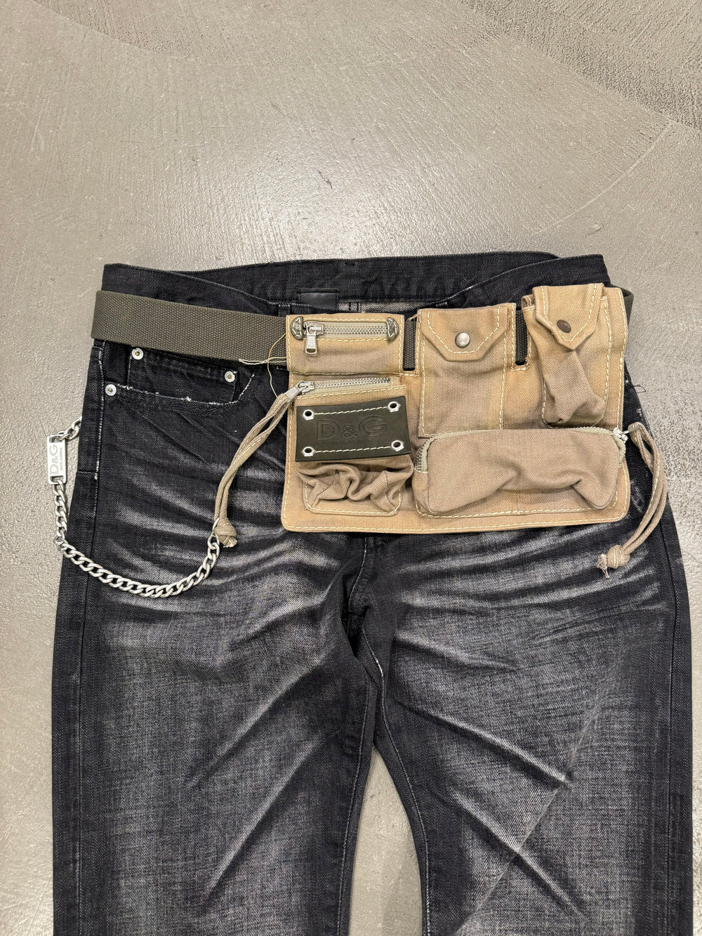A/W2003 Dolce & Gabbana military waist bag