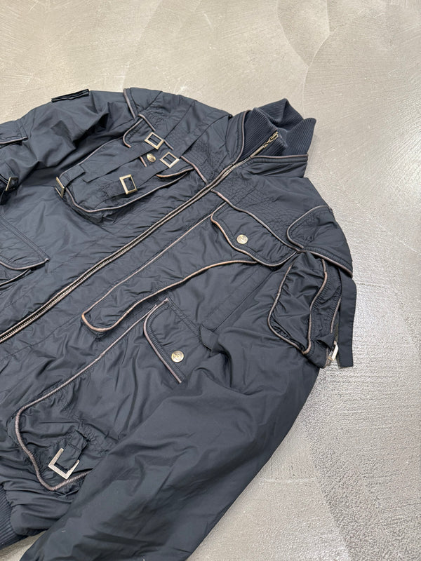 A/W2005 Roberto Cavalli bondage soldier bomber jacket