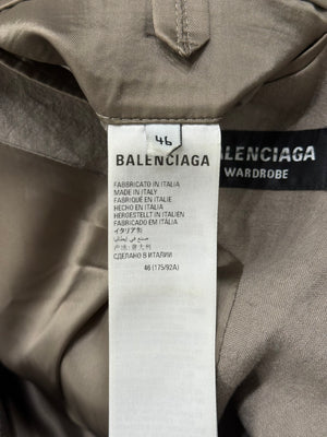 2022 Balenciaga tailored linen blazer