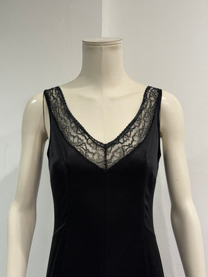 2000s Dolce & Gabbana V-neck midi dress