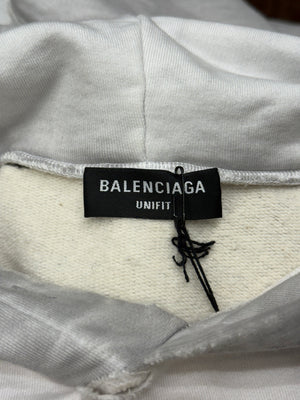2022 Balenciaga oversize upside down Paris hoodie