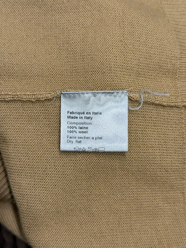 A/W2005 Dior Homme raw edge v-neck distressed knit sweater