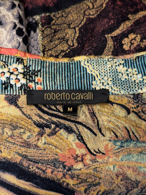 2002 Roberto Cavalli patchwork shirt