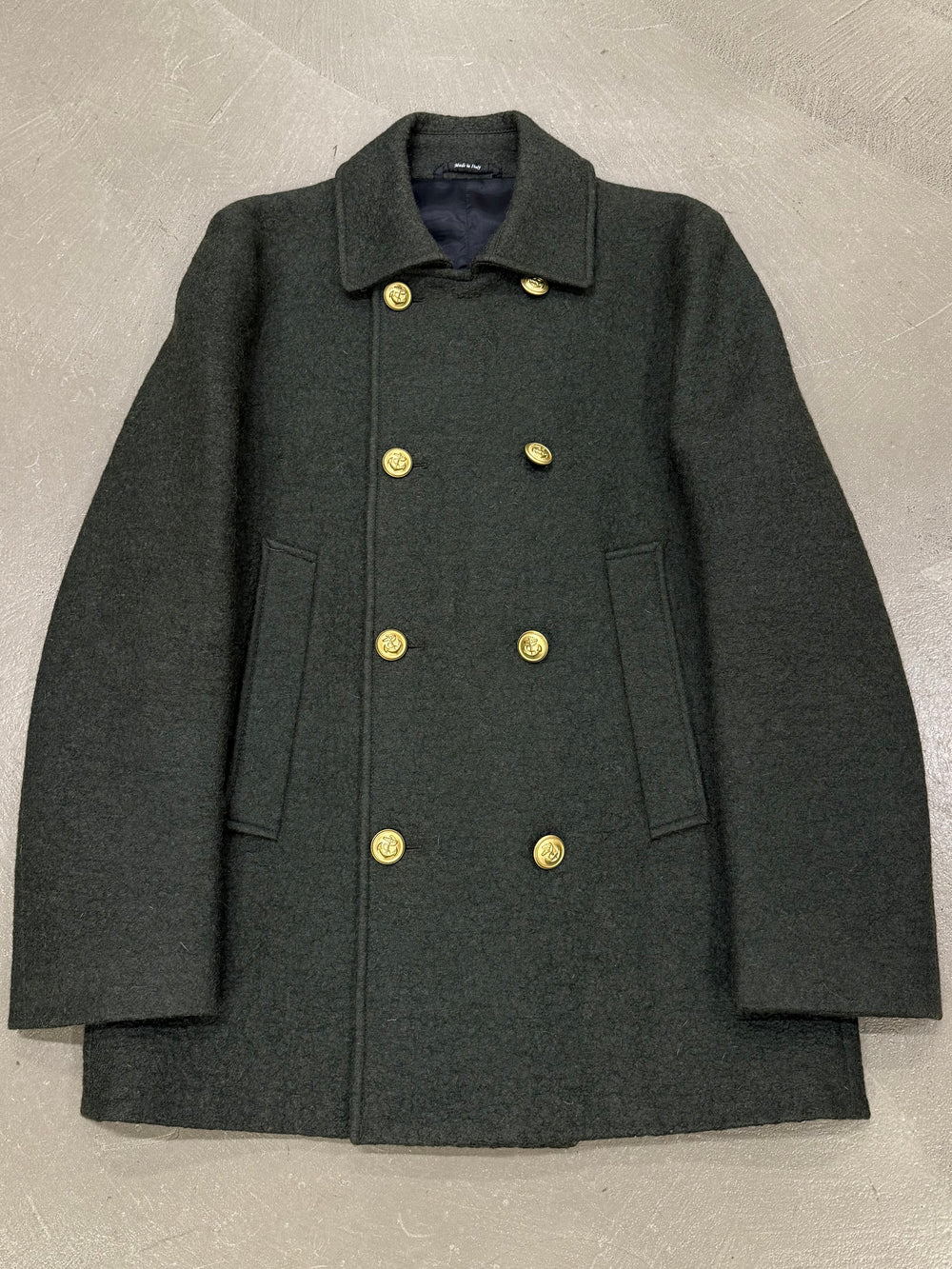 2013 Maison Margiela sailor double breasted heavy wool coat