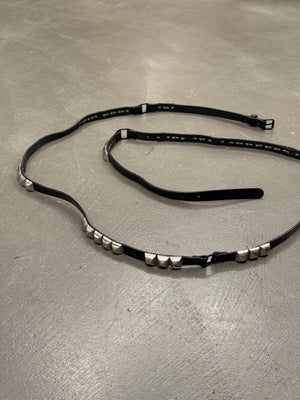2000s Dior by Hedi Slimane studded leather belt