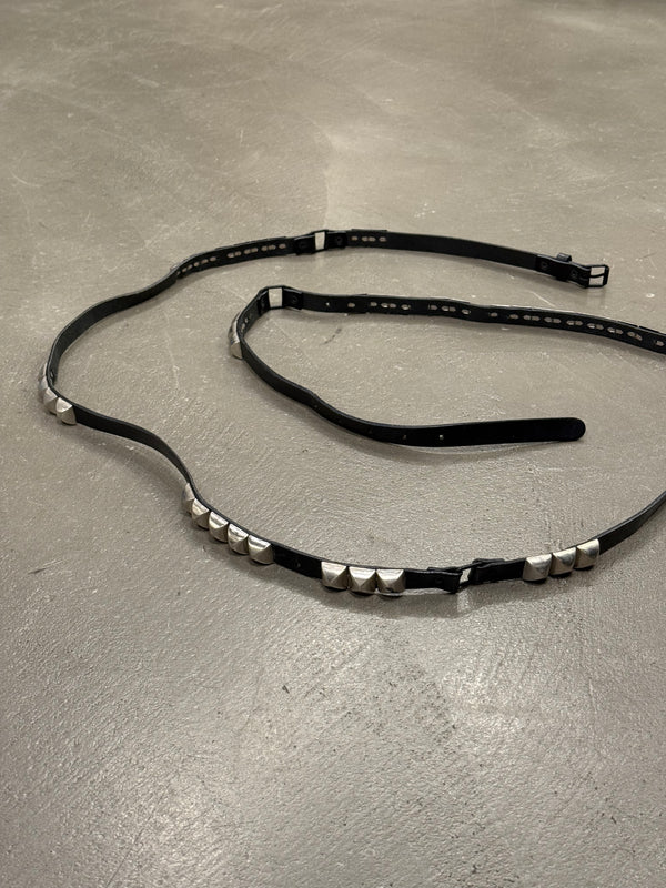 2000s Dior by Hedi Slimane studded leather belt