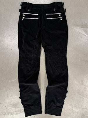 A/W2003 Dolce & Gabbana runway bondage corduroy biker pants