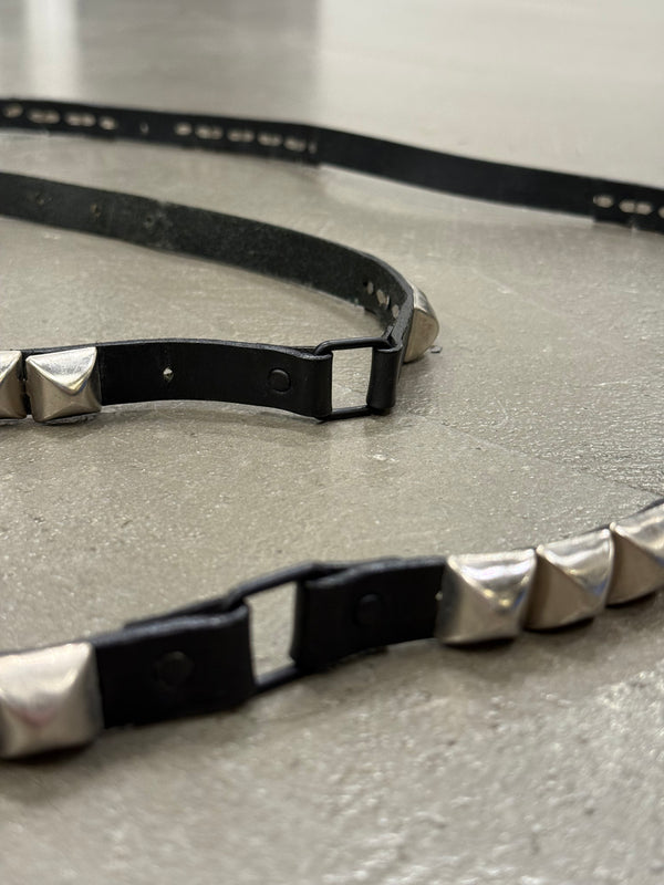 2000s Dior by Hedi Slimane studded leather belt
