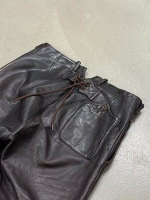 1990s Emporio Armani leather pants