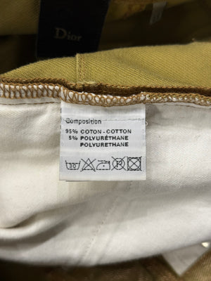 S/S2009 Dior gold coated radioactive jeans