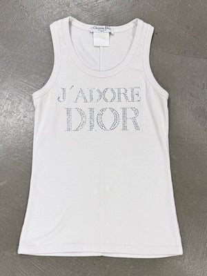2005 Christian Dior by Galliani Swarovski J’adore tank top
